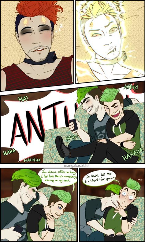 I don't even know how I managed to pop this out in between 3D projects but hey! the promised sequel is here!! Septiplier Fanart, Antisepticeye Fanart, Jacksepticeye Fan Art, Anti Jacksepticeye, Darkiplier And Antisepticeye, Jacksepticeye And Markiplier, Youtube Memes, Mark And Jack, Markiplier And Jacksepticeye