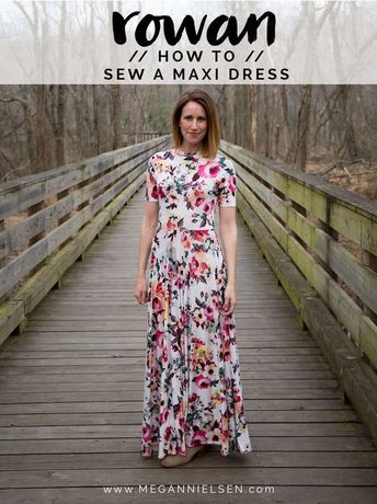 Full Maxi Dress, Maxi Dress Tutorials, Short Dress White, Boho Dresses Long, Knit Maxi Dress, Dress Tutorials, Maxi Dress Pattern, Tees Pattern, Floral Dresses Long