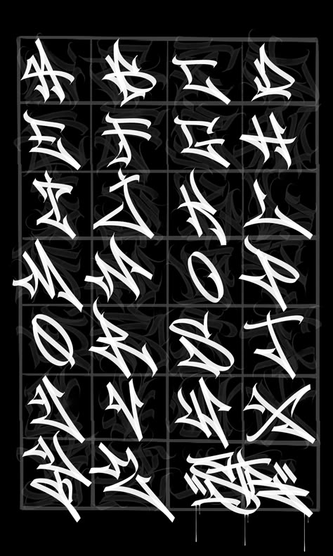 Letters Tattoo, Graffiti Alphabet Styles, Alphabet Graffiti, Abstract Tattoo Ideas, Tag Alphabet, Abstract Tattoos, Graffiti Art Letters, Graffiti Wildstyle, Lettering Styles Alphabet