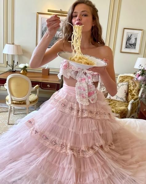 Pink Dress, See More, A Woman, Spaghetti, Pink