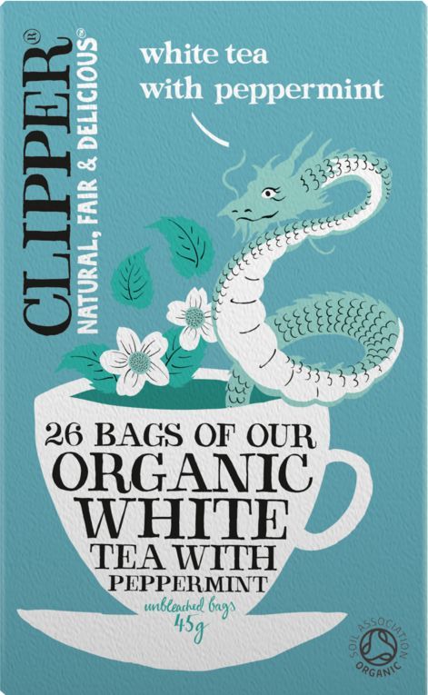 Cocoon Illustration, Bujo Pictures, Clipper Tea, Read A Thon, Drinks Packaging, Tea Illustration, Drinks Packaging Design, Peppermint Tea, White Tea