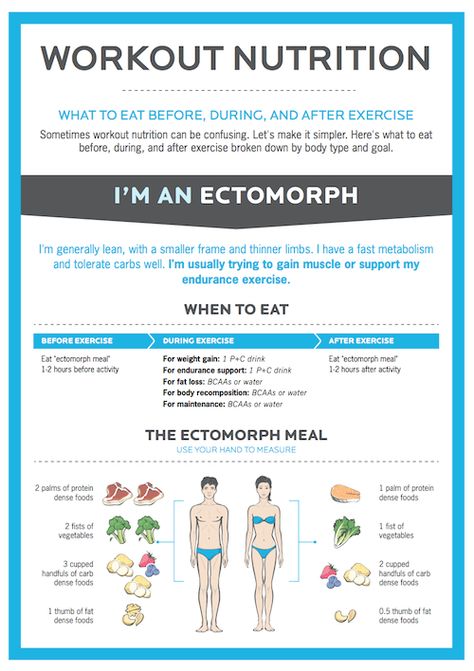 Ectomorph Diet, Ectomorph Body, Best Pre Workout, Ectomorph Workout, Post Workout Stretches, Endomorph Diet, Nutrition Infographic, Post Workout Nutrition, Workout Man