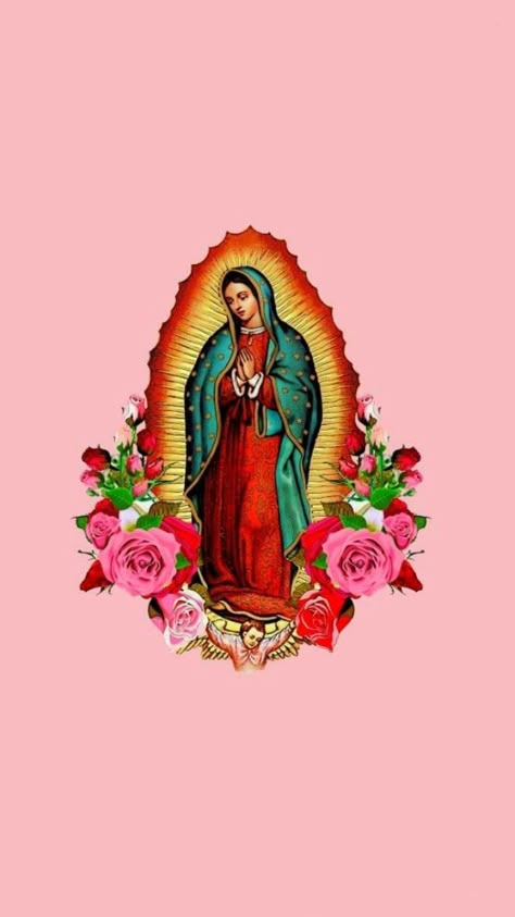 Virgin Mary Apple Watch Wallpaper, Mexican Iphone Background, Virgin Mary Wallpaper Aesthetic Pink, Pink Guadalupe Wallpaper, Virgin Maria Wallpaper, Virgin Wallpaper Iphone, Wallpaper Iphone Latina, The Virgin Mary Wallpaper, Virgin Mary Wallpaper Iphone