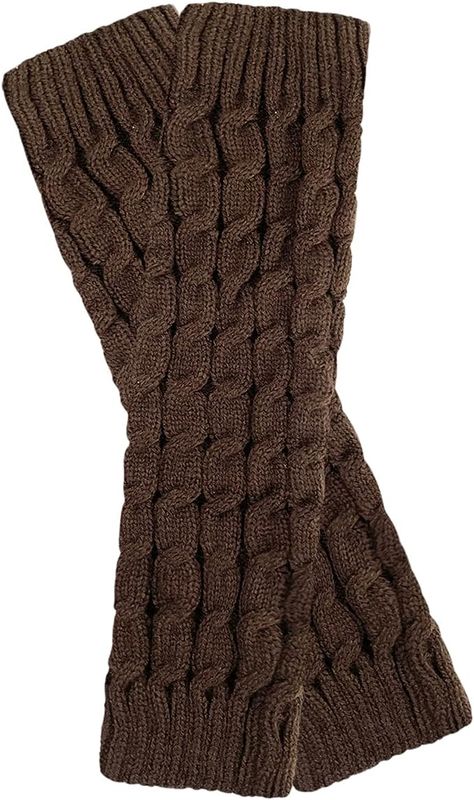 Wrapables Women's Cable Knit Leg Warmers, Dark Brown at Amazon Women’s Clothing store Brown Leg Warmers, Knee Warmers, Bohemian Winter, Cable Knit Leg Warmers, Lace Tape, Knit Leg Warmers, Leg Warmer, Dress Up Costumes, Women Legs