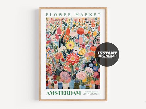 Flower market poster