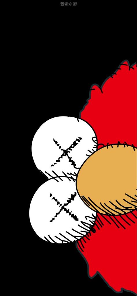 Kaws Aesthetic Wallpaper Iphone, Kaws Wallpaper Red And Black, Red Kaws Widget, Hype Beast Drawing, Backwood Painting, Elmo Kaws Wallpaper, Hypebeast Pictures, Kaws Aesthetic Wallpaper Black, Kaws Red Wallpaper