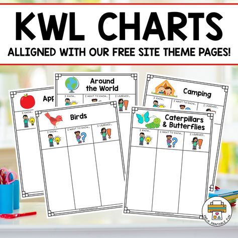 Kwl Chart Preschool, Kwl Chart, Free Calendar, I Want To Know, Free Sites, Homeschool Mom, Save Yourself, Book Recommendations, Lesson Plans