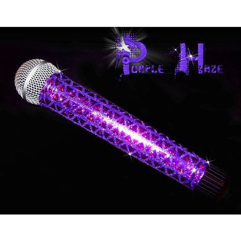 BLING MICROPHONE COVER Purple with Hologram sparkle for Cordless... ($15) ❤ liked on Polyvore featuring microphones, accessories, music, electronics and instruments Bling Microphone, Crystal Microphone, Disney Amor, Music Supplies, Ooh Ahh, Cover Purple, Party Swimming Pool, Microphone Stand, Singing Career