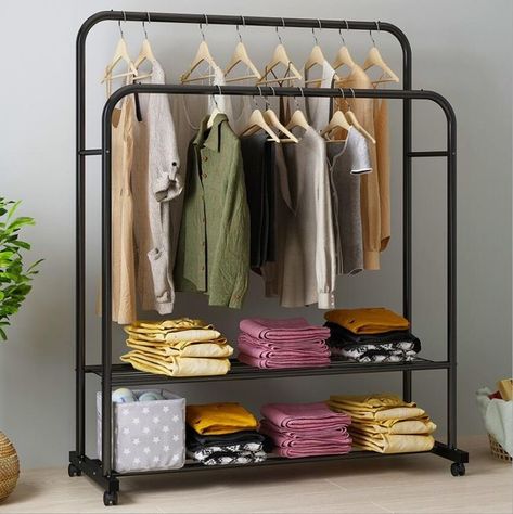 Clothing Rack Bedroom, Standing Clothes Rack, Diy Coat Rack, Small Bedroom Designs, Creative Bedroom, Rack Design, Garment Racks, Closet Organizers, Clothes Rack