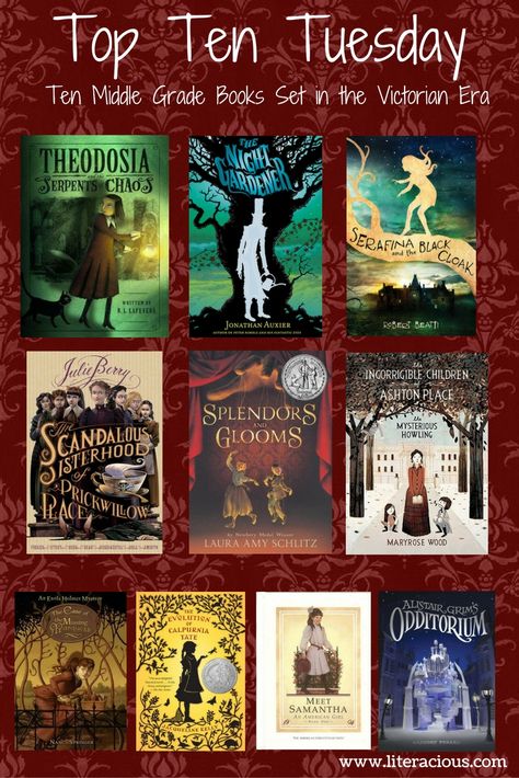 The Victorian Era was one of my favorite time periods to read about as a child.  Check out these great books written about the time period: Theodosia and the Serpents of Chaos by The Night Gardener… Serafina And The Black Cloak, Robert Beatty, Middle Grade Fantasy, Reading List Challenge, Scary Books, Victorian Books, Middle Grade Books, The Victorian Era, Unread Books