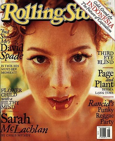 Rolling Stone cover Sarah McLachlan Sarah Mclachlan 90s, Rolling Stone Covers, Rolling Stone Magazine Cover, Random Notes, Jagged Little Pill, Sarah Mclachlan, Page And Plant, Rolling Stone Magazine, Alanis Morissette