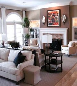 House Envy: Furniture layout...big or small space, you've gotta nail this! Two Sofas, Sofa Layout, Living Room Plan, Long Living Room, Living Room Furniture Layout, Living Room Arrangements, Trendy Living Rooms, Living Room Remodel, Furniture Layout