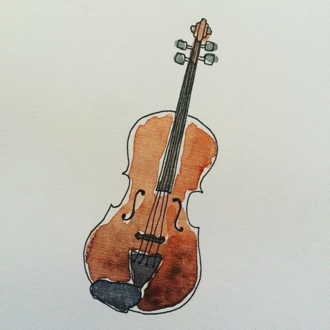 Violin Drawing, Violin Painting, Violin Art, Only Aesthetic, Music Drawings, Violin Music, Art Inspiration Painting, Art Drawings Sketches, 그림 그리기