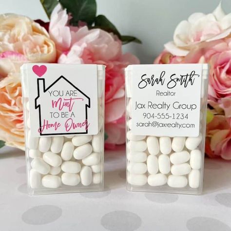 Open House Gifts, Realtor Marketing Gifts, Pop Bys Real Estate, Real Estate Marketing Gifts, Real Estate Client Gifts, Realtor Client Gifts, Open House Real Estate, Engagement Party Favors, Real Estate Agent Marketing