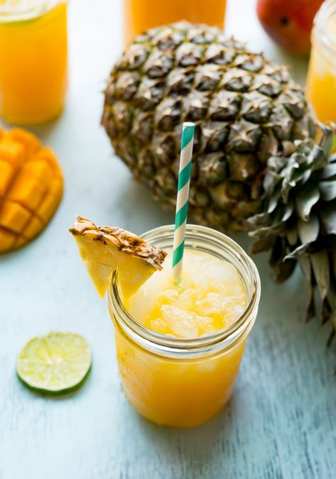 Mango Pineapple Agua Fresca Pineapple Mango Agua Fresca, Pineapple Agua Fresca, Aqua Fresca Recipes, Fresca Recipes, Recipes With Pineapple, Tastiest Recipes, Popular Summer Drinks, Aqua Fresca, Tropical Drink Recipes