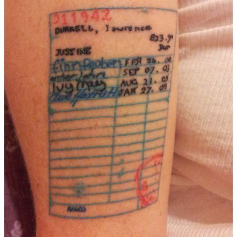 Old Book Tattoos | Library tattoo - old school library card - book sign ... | Booky Wooks Librarian Tattoo, Old School Library, Library Tattoo, Writer Tattoo, Written On The Body, Bookish Tattoos, Literary Tattoos, Tattoo Old School, Tattoo Signs