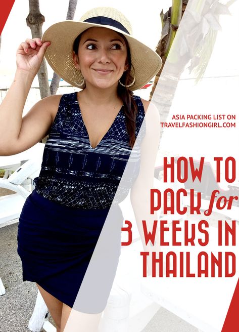 How I Packed Carry-on Only for 3 Weeks in Thailand Southeast Asia Packing, Bali Packing List, 2 Weeks In Thailand, Asia Packing List, Thailand Packing List, Traveling Thailand, Thai Beach, Thailand Packing, Thailand Itinerary