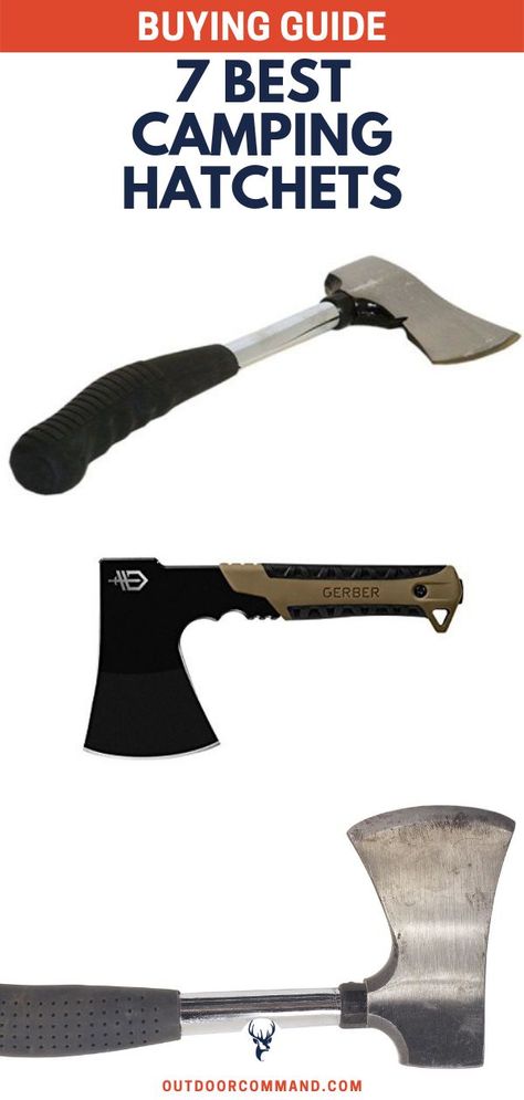 7 best camping hatchets. When it comes to hunting, camping, or outdoor survival there are certain products and tools that will make your life a little easier. One of those is a hatchet. We've got a great post that will help you easily find the perfect camping hatchet for you. Check it out! #hatchet #outdoorlife #campinggear #survivalgear #outdooradventures #buyinguides Camping Hatchet, Outdoor Survival Kit, Survival Shelter, Survival Techniques, Adventure Gear, Tackle Box, Very Scary, Low Tech, Camping Equipment