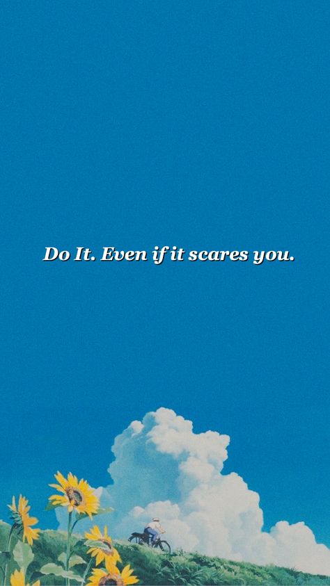 Do It Scared Wallpaper, Scared Quotes, Phone Backgrounds Quotes, Fear Quotes, Minimalist Wallpaper, Phone Backgrounds, Wallpaper Quotes, Phone Wallpaper, Iphone Wallpaper