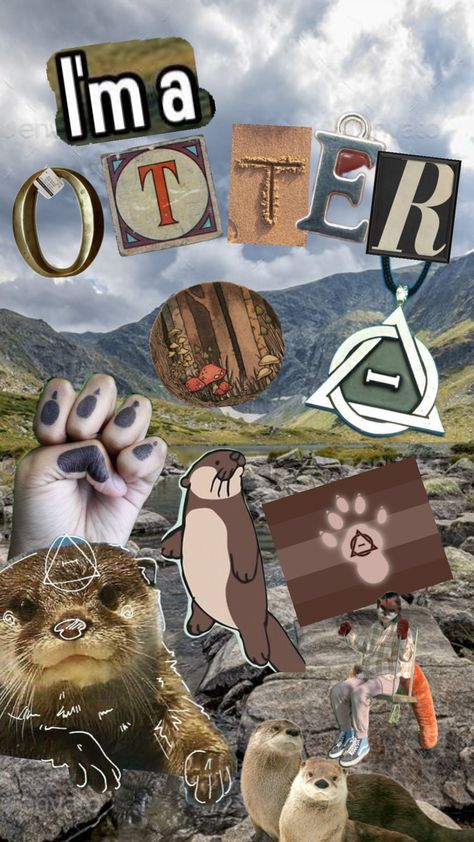 #therian #otters #otter #riverotter #wallpaper #me Otter Therian, Lockscreen Background, River Otter, Maybe In Another Life, Dragon Puppet, Cat Mask, In Another Life, Moon Jewelry, Warrior Cats