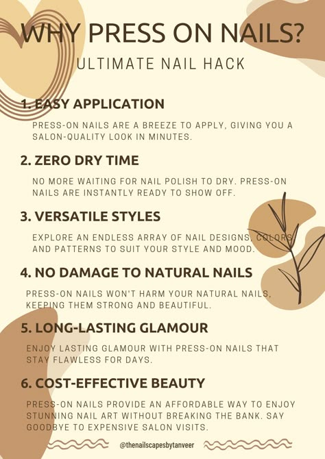 Magic of press-on nails Press On Nails Quotes, Press On Nail Price List, Press On Sizing Chart, Fairytopia Nails, Nails Content Ideas, Nail Policy Ideas, Diy Press On Nails Designs, Press On Nail Instruction Card, How To Start Press On Nail Business