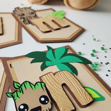 Groot Birthday Party Ideas, Groot Party, Groot Birthday, School Board Decoration, I Am Groot, Board Decoration, Baby Groot, Star Wars Party, Party Banners