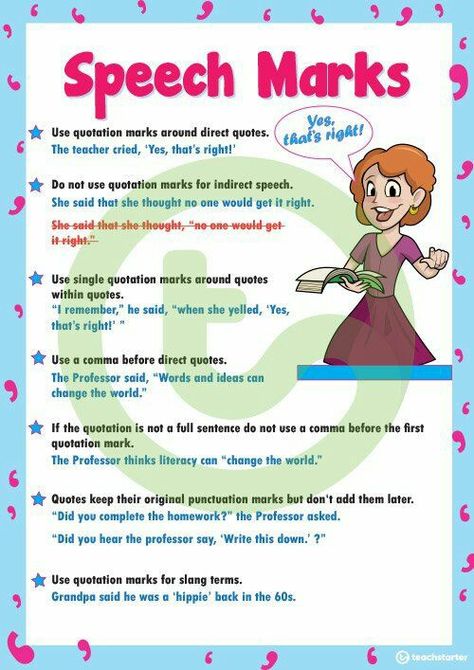 Dialogue Worksheet, Punctuating Dialogue, Punctuation Worksheets, Indirect Speech, Direct Speech, Speech Marks, Reported Speech, Posters Classroom, Free Homeschool Printables