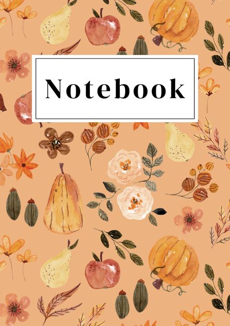 Goodnotes Cover, A4 Document, Notes Ideas, Autumn Pattern, Modern Fall, Document Templates, Cute Notes, Good Notes, Notebook Cover