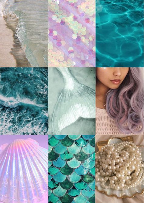 Teal mint purple mermaid aesthetic mood board Mermaid Color Pallete, Teal Mermaid, Mermaid Colour Palette, Mermaid Mood Board, Mermaid Colors, Mermaid Aesthetic Pastel, Mermaid Color Palette, Purple Mermaid Aesthetic, Siren Mermaid