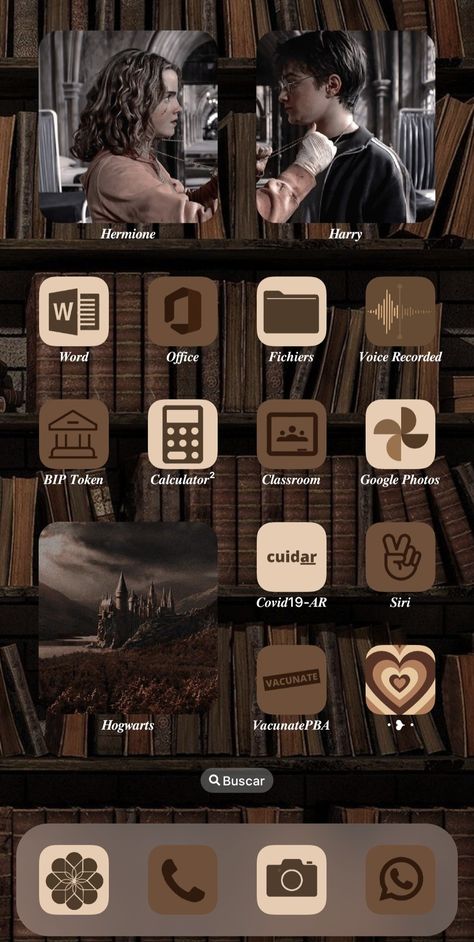 Harry Potter Widget Ideas, Harry Potter Phone Aesthetic, Harry Potter Phone Layout, Harry Potter Iphone Theme, Harry Potter Themed Phone, Harry Potter Phone Theme, Phone Design Ideas Home Screen, Harry Potter Widget, Harry Potter Home Screen