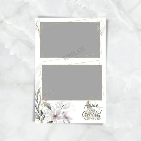 Get the font, png file, and blank photobooth template. Perfect for rustic, elegant, and greenery themed wedding or anniversary. Frame Photobooth, Photobooth Frame, Dekorasi Wedding, Photobooth Wedding, Photobooth Backdrop, Event Photo Booth, Photobooth Ideas, Photo Booth Design, Photobooth Template