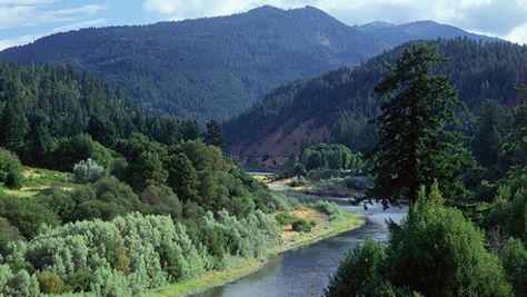 10 Best Natural Waterslides in the U.S. Oregon Caves, Klamath Falls Oregon, Klamath Falls, Men's Journal, Forest Cabin, Crater Lake National Park, Evergreen Forest, Forest Mountain, Mountain Canvas