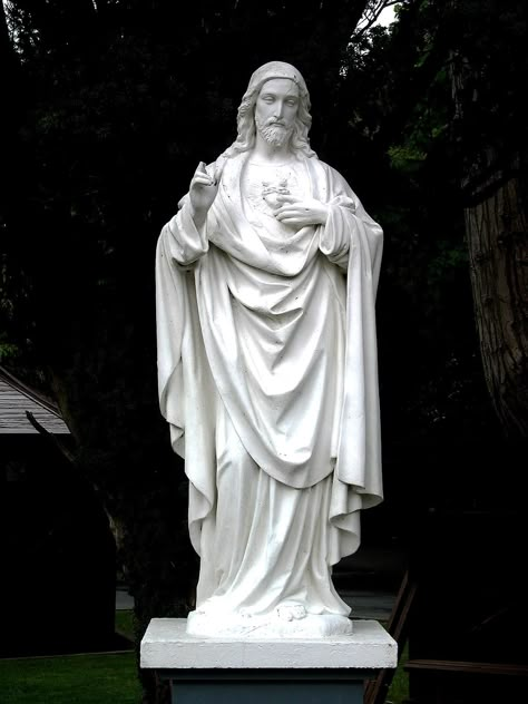 Jesus, Kylemore Abbey, Connemara, Ireland Jesus Sculpture, Connemara Ireland, Kylemore Abbey, Jesus Christ Statue, White Jesus, Ancient Greek Sculpture, Jesus Statue, Pictures Of Christ, Jesus And Mary Pictures