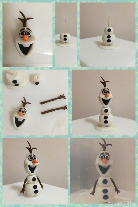 Frozen Cake Designs, Fondant Olaf, Frozen First Birthday, Gökkuşaği Pasta, Elsa Birthday Cake, Frozen Themed Birthday Cake, Frozen Theme Cake, Elsa Cakes, Chocolate Cake Designs