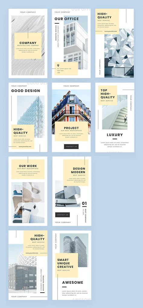 10 Architect Instagram Story Templates PSD Instagram Post Ideas Architecture, Architect Instagram Post, Instagram Post Template Architecture, Corporate Instagram Stories, Instagram Architecture Template, Architect Graphic Design, Ad Template Design, Architect Social Media Design, Instagram Story Ideas Architecture