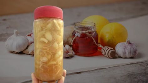 Combine grated ginger, onion, garlic, lemon juice, and honey - Life Quotes Herbal Cough Syrup, Fresh Horseradish, Chest Congestion, Ginger And Honey, Honey Recipes, Cough Remedies, Gluten Dairy Free, Crushed Garlic, Honey Lemon