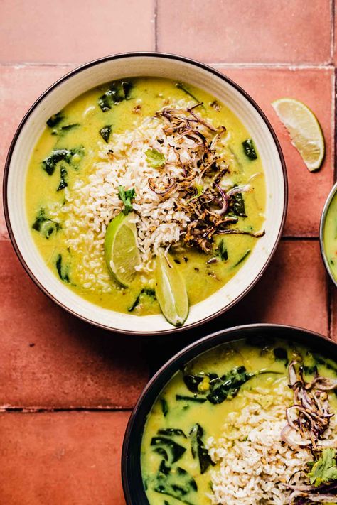 Coconut Dal, Postpartum Meal, Botanical Kitchen, Recovery Food, Meal Prep Snacks, Postpartum Health, Vegetarian Thanksgiving, Spinach Recipes, Post Partum