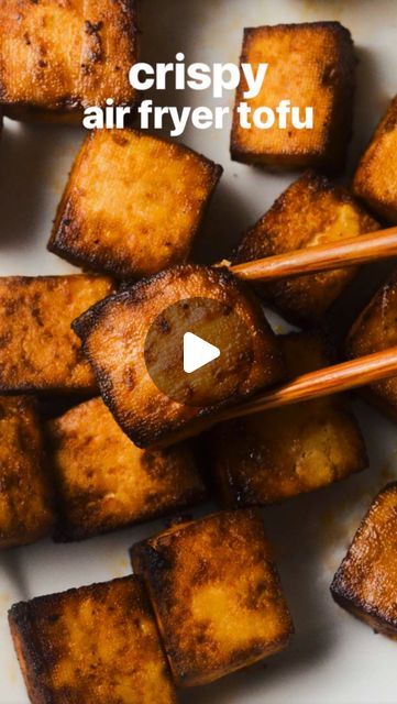 Allie Petersen on Instagram: "How do you make tofu actually taste good? AIR FRY it with the PERFECT marinade!  This Air Fryer Tofu recipe is SUPER easy - and great with a stir fry, salad, or even pasta!   👉🏻Comment “Recipe” below and I will send the recipe links to you! Or go to my LINK IN BIO to head straight to my website! ⭐️READ THIS: If don’t see the message from me right away after you comment, check your messages received folder or your privacy settings - some accounts will block my DM! You can always find the recipe through the link in my bio to my website :)   Recipes included: DETAILS:  ⏱️25 minutes 🌱Vegan 🍲 Main ingredients: extra firm tofu   💕Love this recipe idea? Follow for more plant-based recipes and tips! I post new recipes daily that are great for weeknight meals, sna Best Tofu Recipes Air Fryer, Asian Tofu Air Fryer Recipes, How To Cook Tofu In Air Fryer, Easy Tofu Recipes Quick Air Fryer, Firm Tofu Recipes, Ways To Prepare Tofu, Extra Firm Tofu, Healthy Food Choices, Tofu Recipes