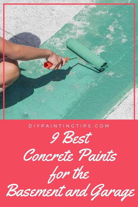 If there's anything we love, it's making our home look good without spending a lot of money. That's why we rounded up the 9 best concrete paints for the garage and basement. You can transform two of the most underutilized spaces in your home with just a coat of paint and instantly increase the usable square footage in your house. Basement Concrete Floor Paint, Painting Basement Walls, Concrete Floor Paint Colors, Concrete Floors Bedroom, Best Concrete Paint, Painted Cement Floors, Concrete Paint Colors, Painting Concrete Walls, Concrete Floors Diy