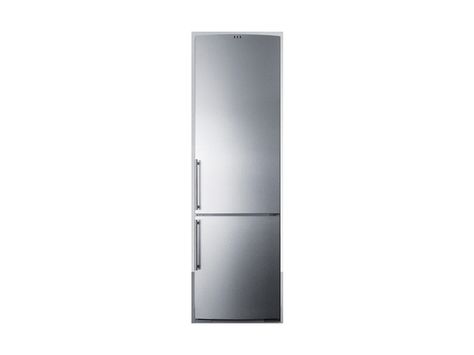 Summit FFBF181SS 24 in. Counter Depth Bottom-Freezer Refrigerator Tiny Appliances, Narrow Refrigerator, Summit Refrigerator, Modern Refrigerator, Modern Kitchen Counters, Tiny House Appliances, Tall Fridge, Best Refrigerator, Counter Depth Refrigerator