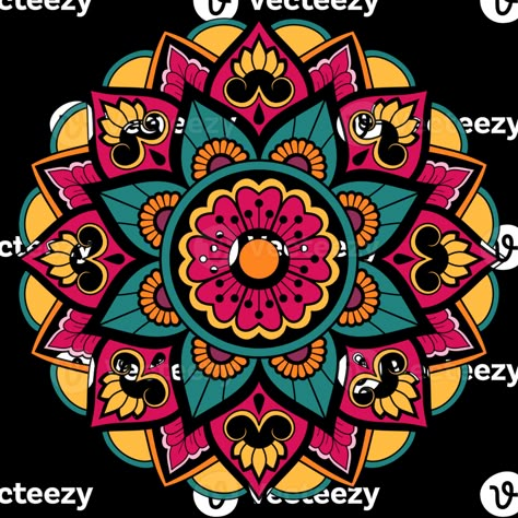 Mandala Colour, Sequence Art, Indian Rangoli Designs, Arabesque Design, Stencil Stickers, Floral Cards Design, Green Screen Background Images, Indian Rangoli, Mandala Art Therapy