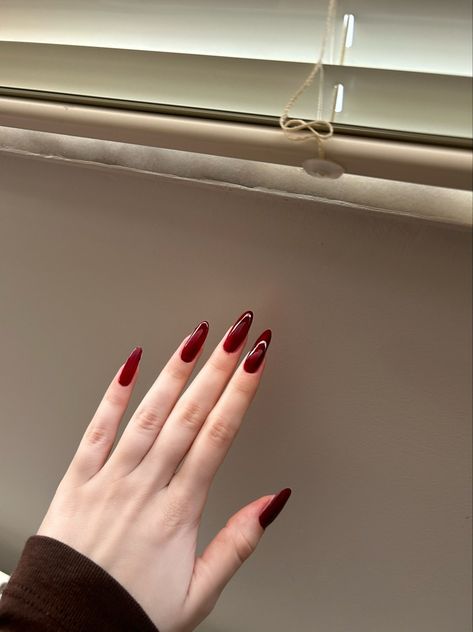 Claret Nails, Red Polish, Claret Red, Wine Color, Nail Paint, Wine Colored, Nails Design, Red Nails, Nails Inspiration