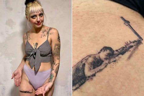 Woman Goes Viral for Tattoo of Shocking “Saltburn” Graveyard Scene: 'A Beautiful Depiction of Grief' (Exclusive) Saltburn Tattoo, Graveyard Tattoo, Graveyard Scene, Movie Tattoos, First Person Writing, Viral On Tiktok, Latest Tattoos, My Kind Of Love, Baby Tattoos