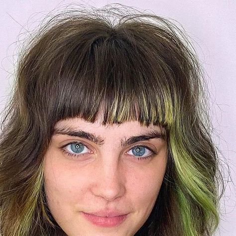 • NYC HAIR • Cut • Color • Highlight • on Instagram: "From the Archives: 🌱🌱 Perennial Bloom 🌱🌱 .. Cut + Color .. Previously: Cut + Creative Color 04/21 panel lightening, green color, Haircut + Style) .. We did my clients color months ago and it is still looking cool 😱😱🤯. Originally a rich slime green, it has faded to a light grassy green. .. I touched up the cut with my straight razor. I created short layers around their part.. and sliced in melty, twisty texture throughout. I used a pinc Hair Panels Colored, Haircut Style, Short Layers, Green I, Straight Razor, Creative Colour, Colored Highlights, Hair Cut, Touch Up