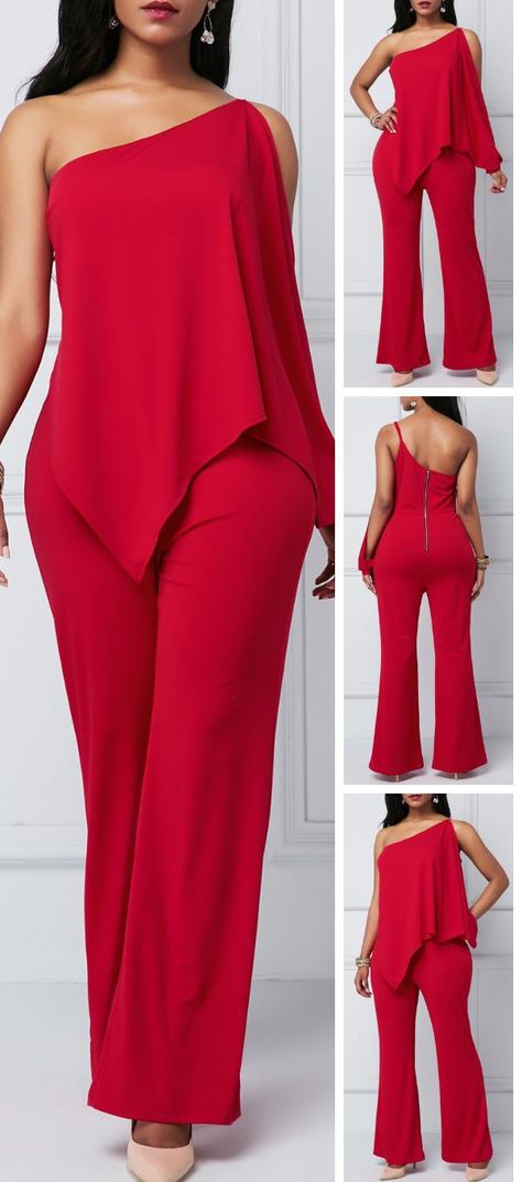 Jump Suits, Cold Shoulder Jumpsuit, Simply Fashion, Birthday Stuff, One Shoulder Jumpsuit, Christian Fashion, Jumpsuit Elegant, Elegante Casual, Classy Dress Outfits