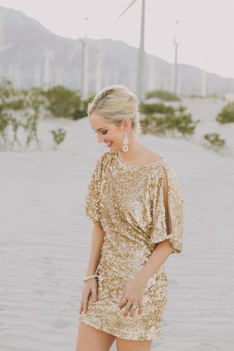 sparkly gold sequin dress for the bride to change into for the reception! Beauty Definition, Bachelorette Outfits, Gold Sequin Dress, Beauty Dress, Outfit Trends, Sparkly Dress, Beauty Clothes, Gold Sequin, Mode Inspiration