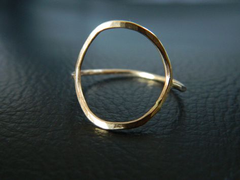 Gold circle ring