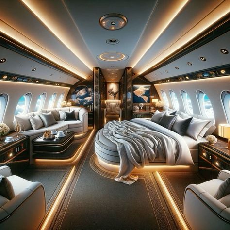 Private jet rich fancy interior #jetplane#bedroom#modern#interior#design #Private_Jet_Bedroom_Luxury #Luxury_Private_Jets_Aesthetic #Private_Jet_Bedroom #Private_Jet_Inside Private Jet Interior Bedrooms, Private Plane Bedroom, Private Jet Bedroom Luxury, Private Jet Interior Design, Yacht Interior Bedroom, Private Jet Bedroom, Private Jet Inside, Luxury Jets Private Plane, Luxury Private Jets Interior