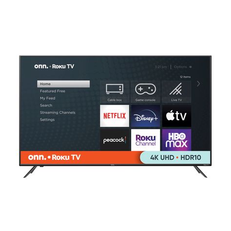 Today Buy onn. 55” Class 4K UHD (2160P) LED Roku Smart TV HDR (100012586) at Walmart.com Tv Options, Hdtv Antenna, Netflix Tv, Uhd Tv, Tv Remote Controls, Cable Box, Tv Led, Cable Tv, Software Update