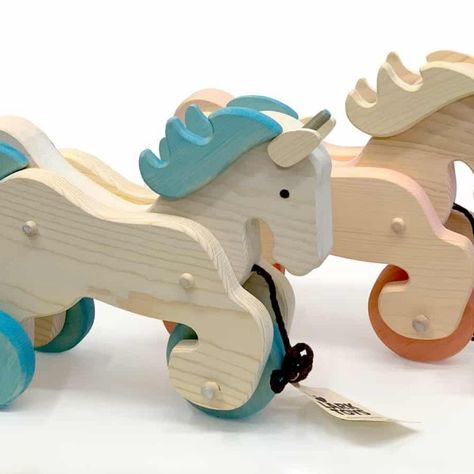 Wooden Toys For Girls, Wooden Toys Plans Pdf, Pull Toys Wooden, Kids Tools, Wooden Pull Toys, Rustic Toys, Wooden Push Toys, Pull Along Toys Wooden, Blue Penguin